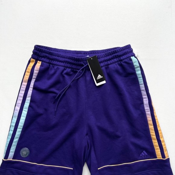 Adidas HB6765 Basketball DONOVAN MITCHELL SHORTS Team College Purple ( 2XL ) - Picture 2 of 2
